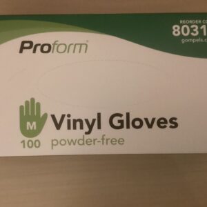 Powder-Free Vinyl Gloves 100 (Medium)