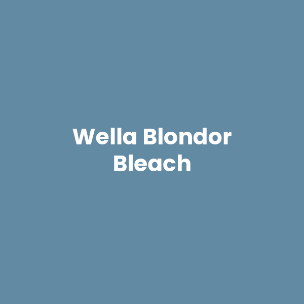 Wella Blondor Bleach 800g